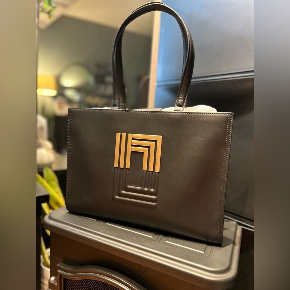 Sold out! Karl Lagerfeld Women's Bernadine Tote Bag | Black/gold | $398.00